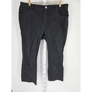 Chaps Women's Black Mid Rise Slim Leg Button Closer Belt Loop Jeans Size 16